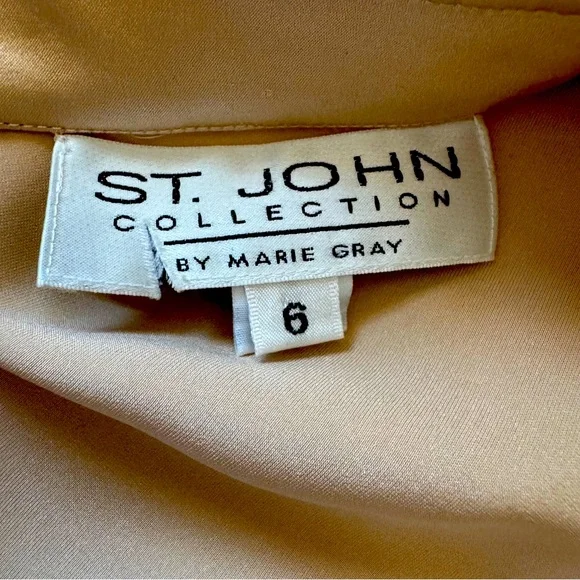 St. John Collection Silk Ruffle Blouse - Picture 7 of 8